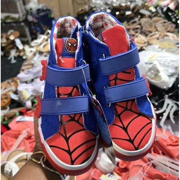 Marvel Ground Up Spiderman Kid's high top tennis shoes New - Picture 6 of 6